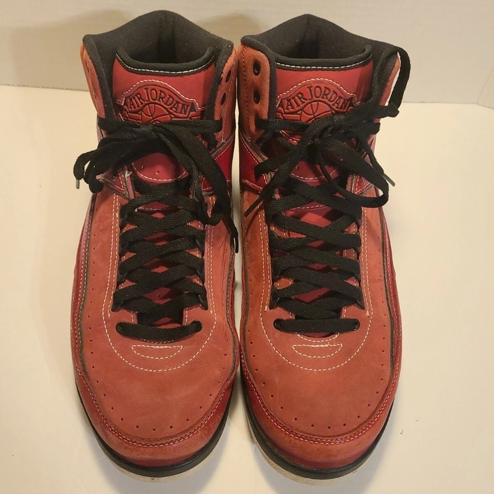NIKE AIR JORDAN 2 RETRO QF US 11.5 CANDY PACK RED 395709-601 2010 BLACK WHITE